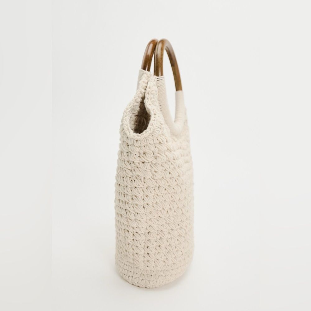 Zara Macramé bucket bag - Picture 4 of 11